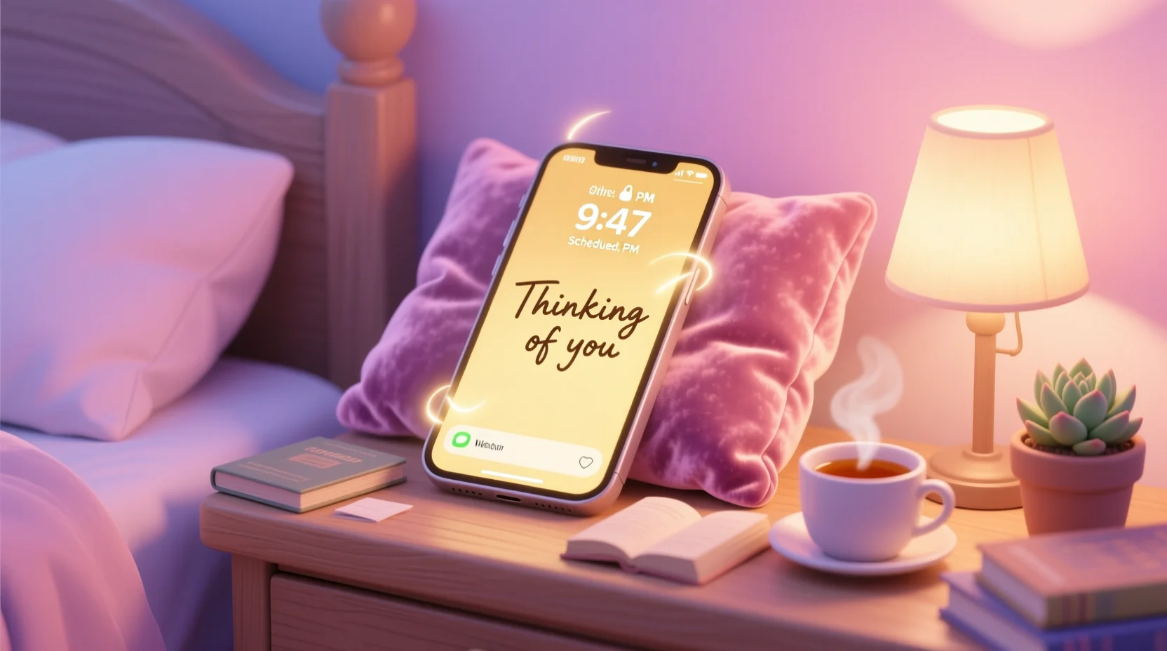 how to schedule a text message