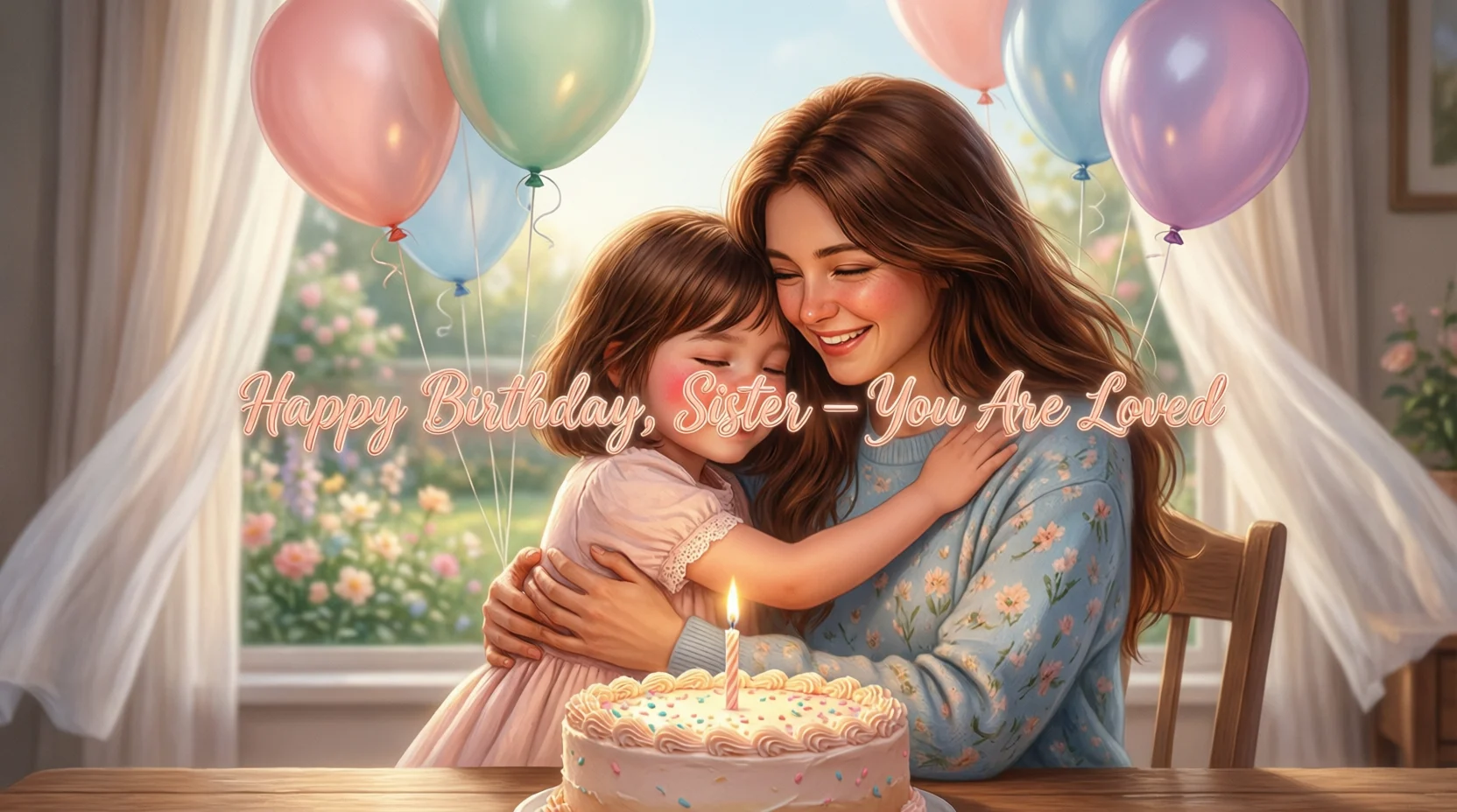 birthday message to sister