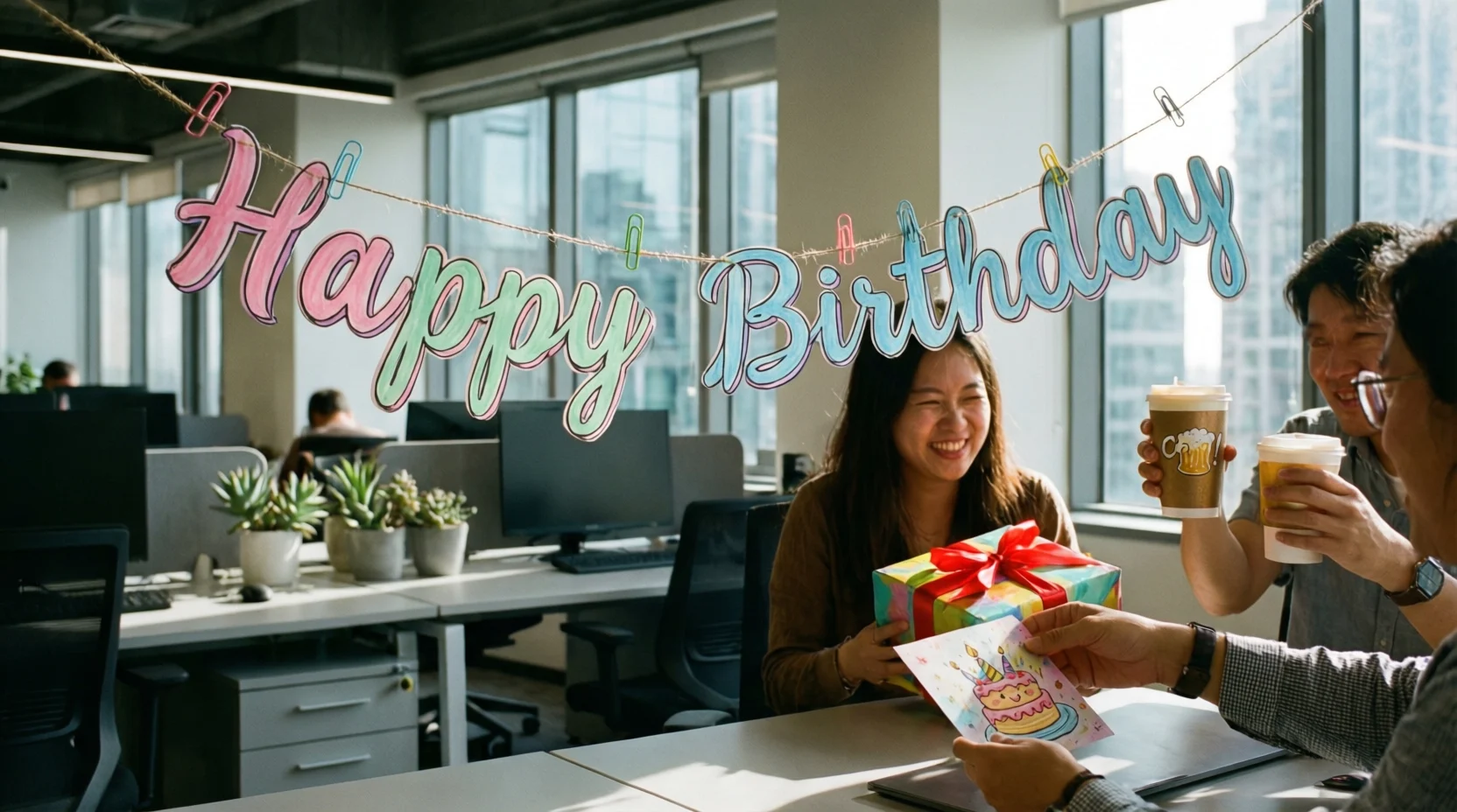 happy birthday message to coworker