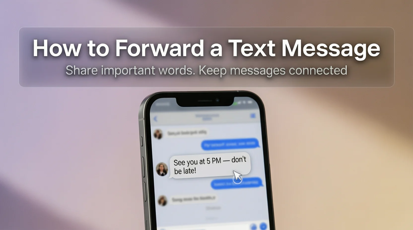 how to forward a text message