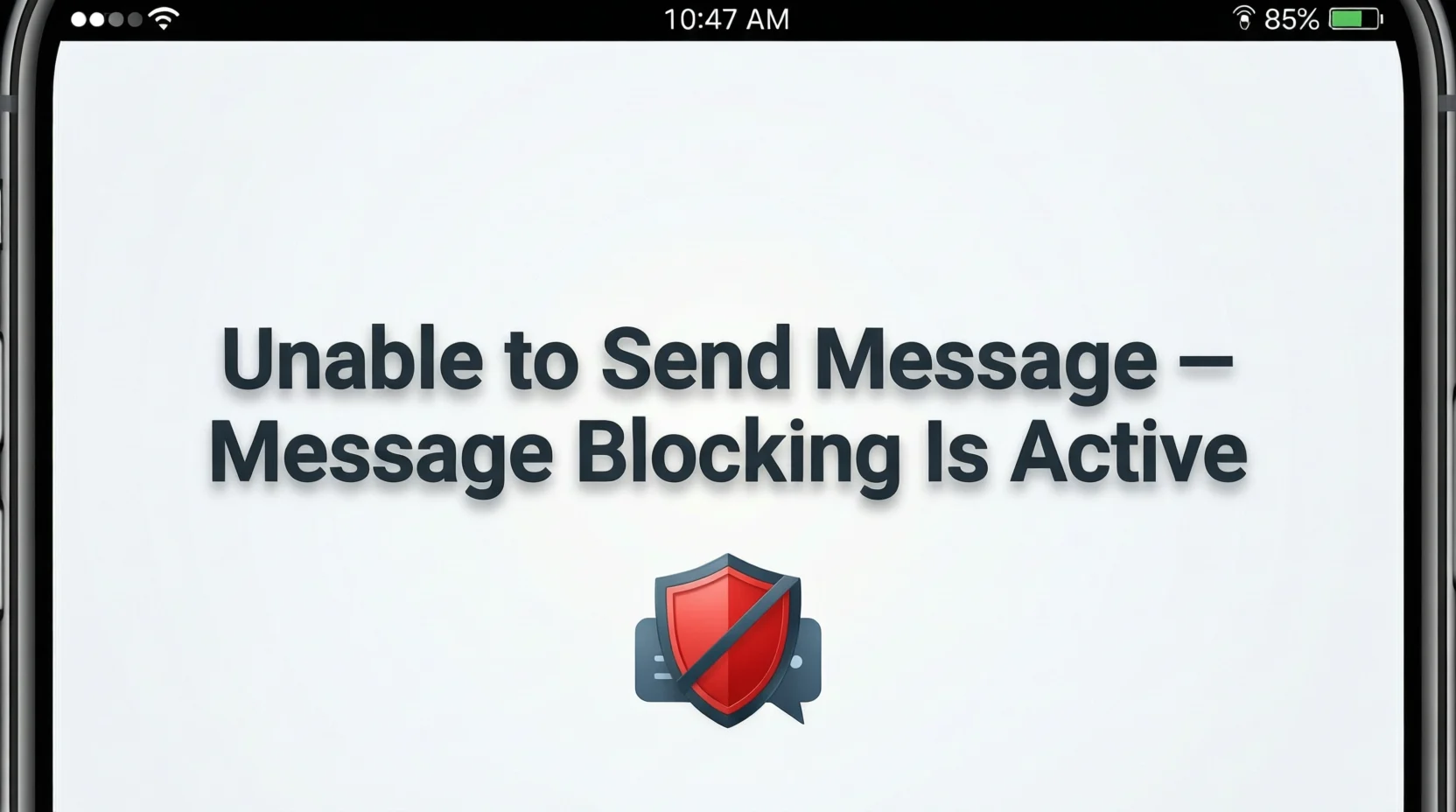 unable to send message - message blocking is active t-mobile