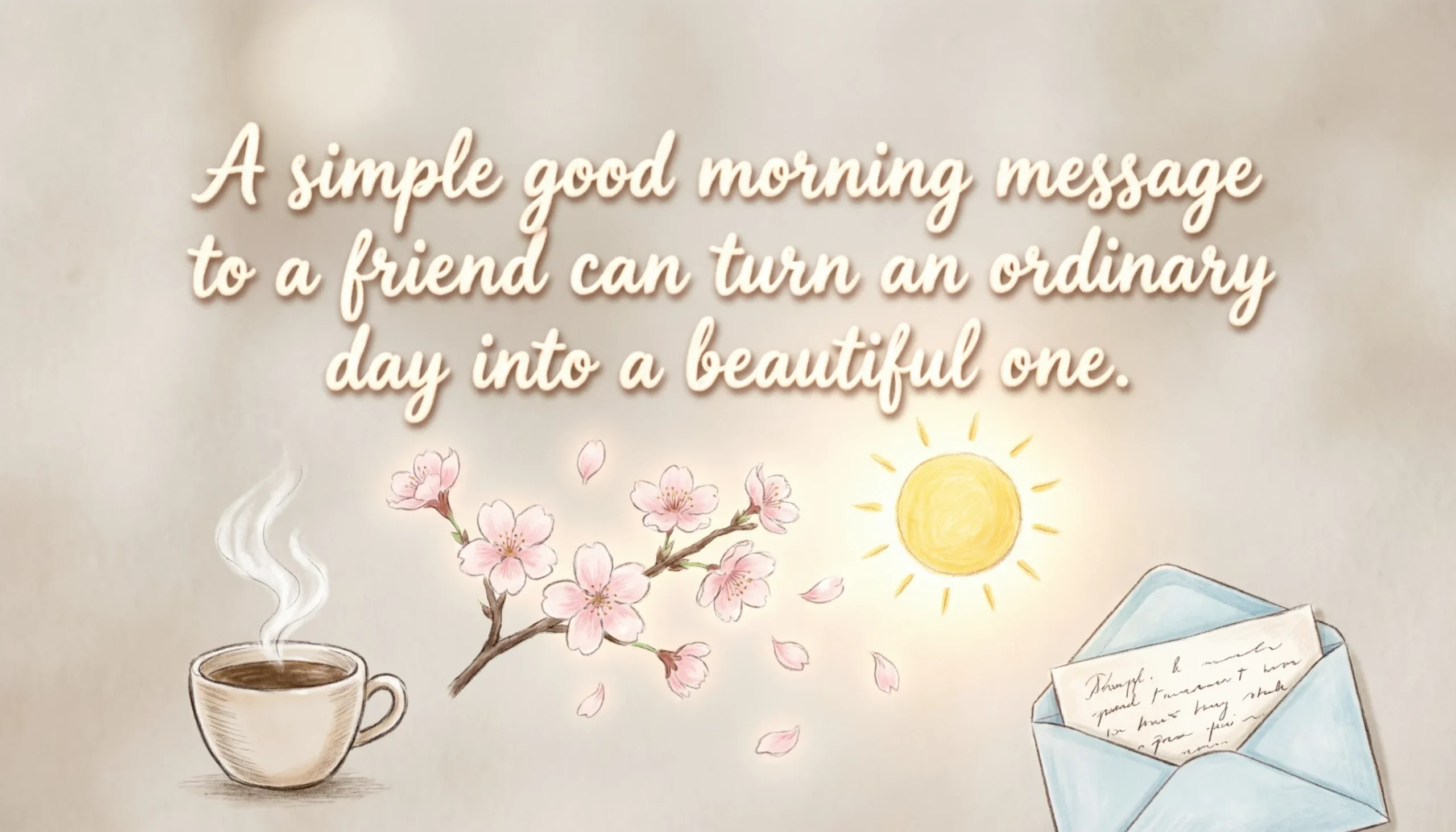 good morning message to a friend