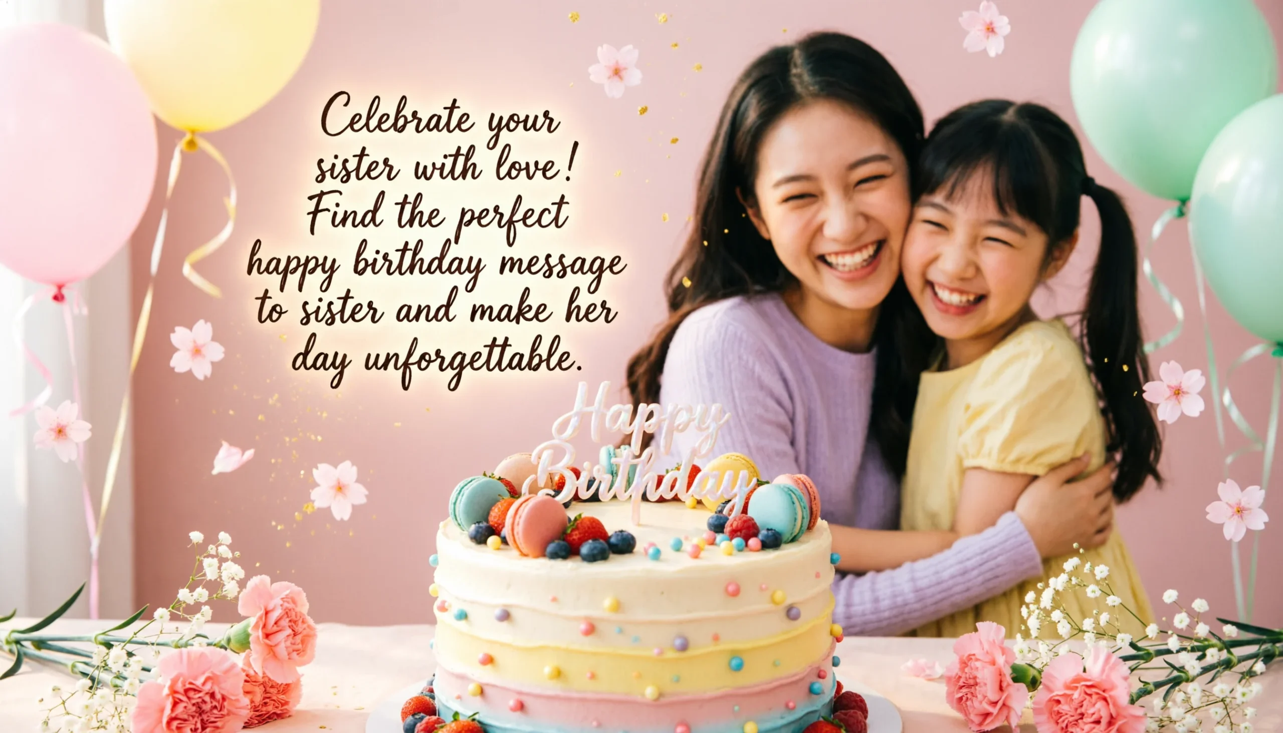happy birthday message to sister
