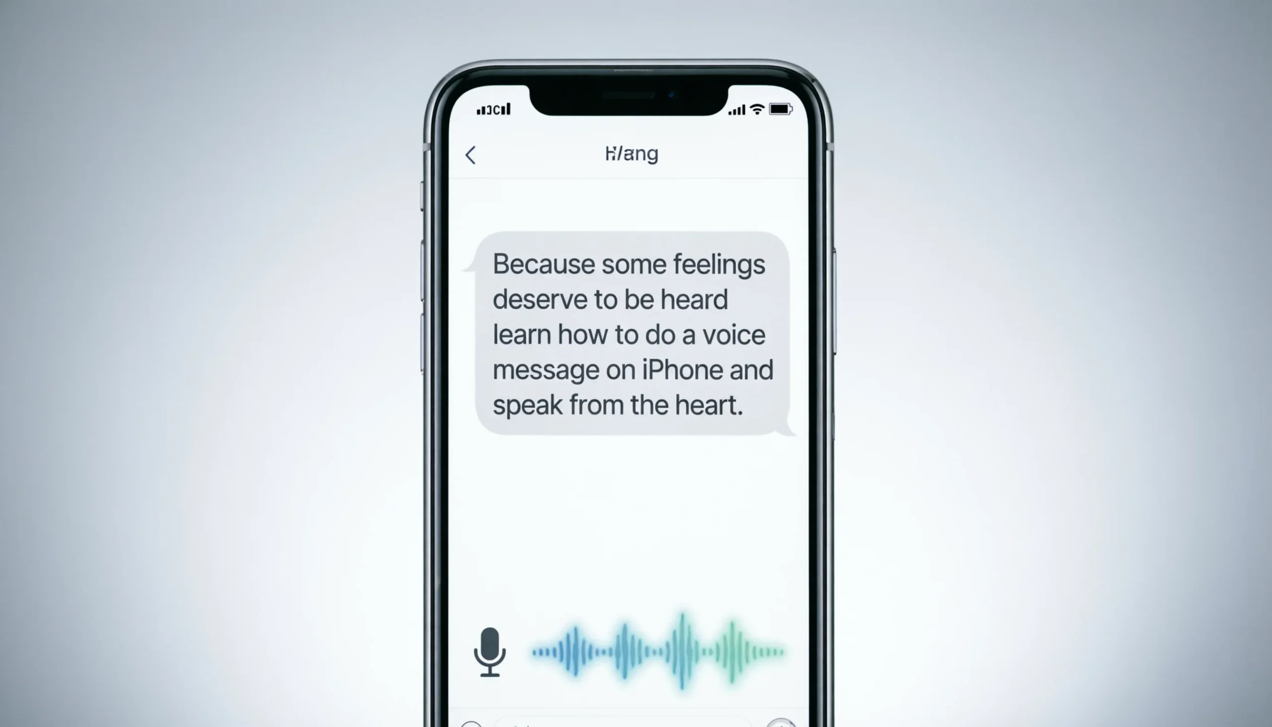 how to do a voice message on iphone