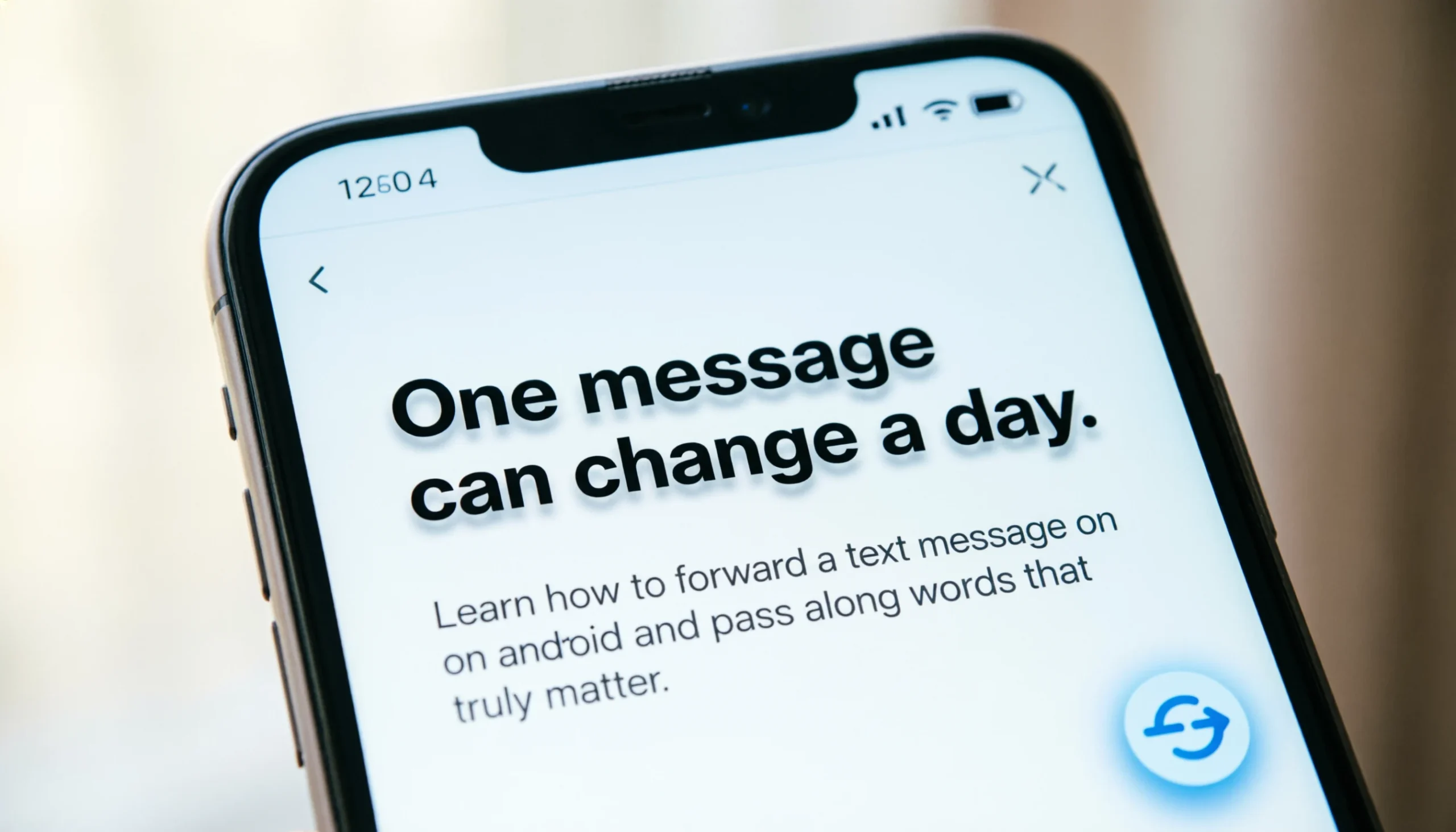 how to forward a text message on android