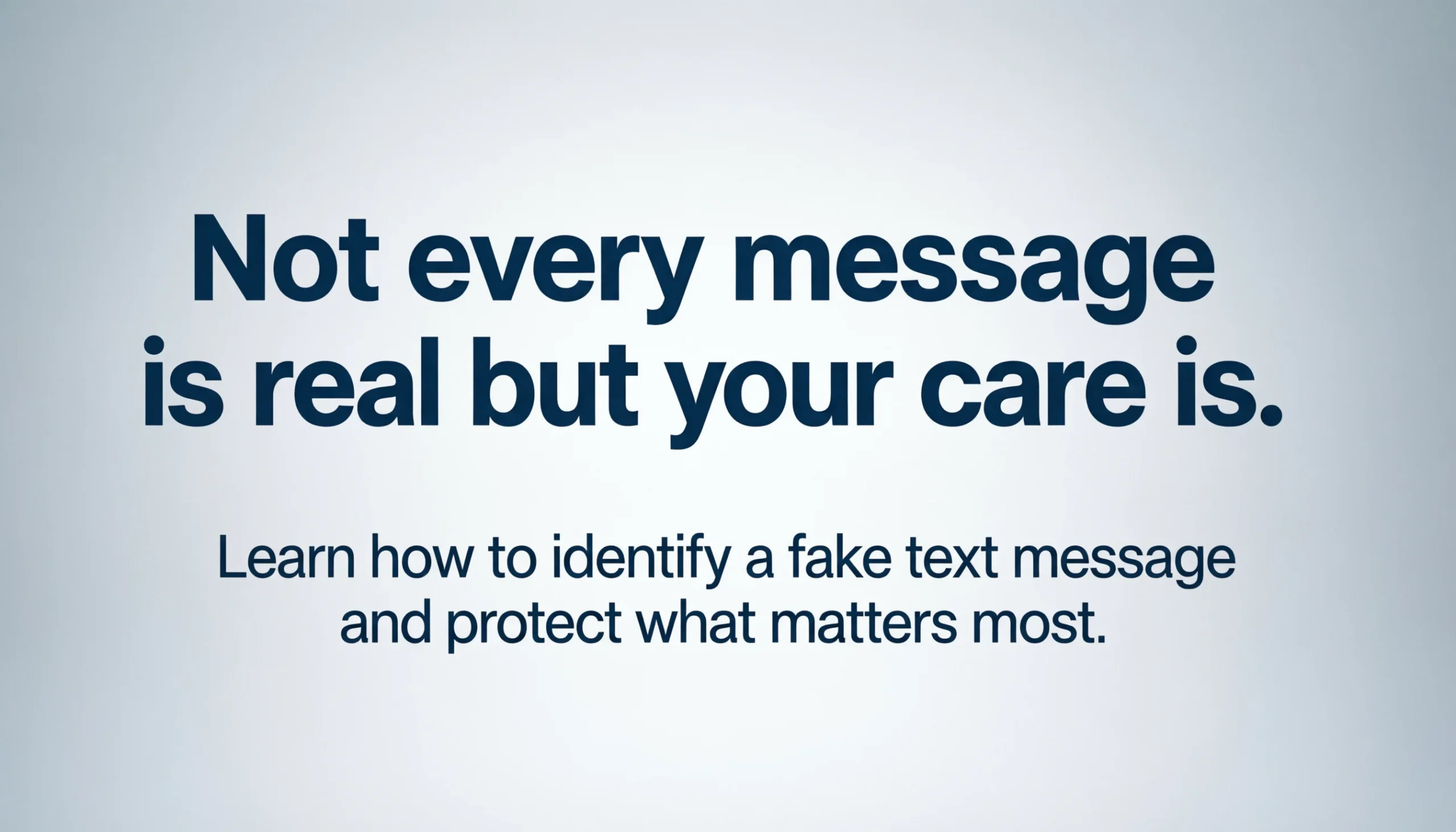 how to identify a fake text message