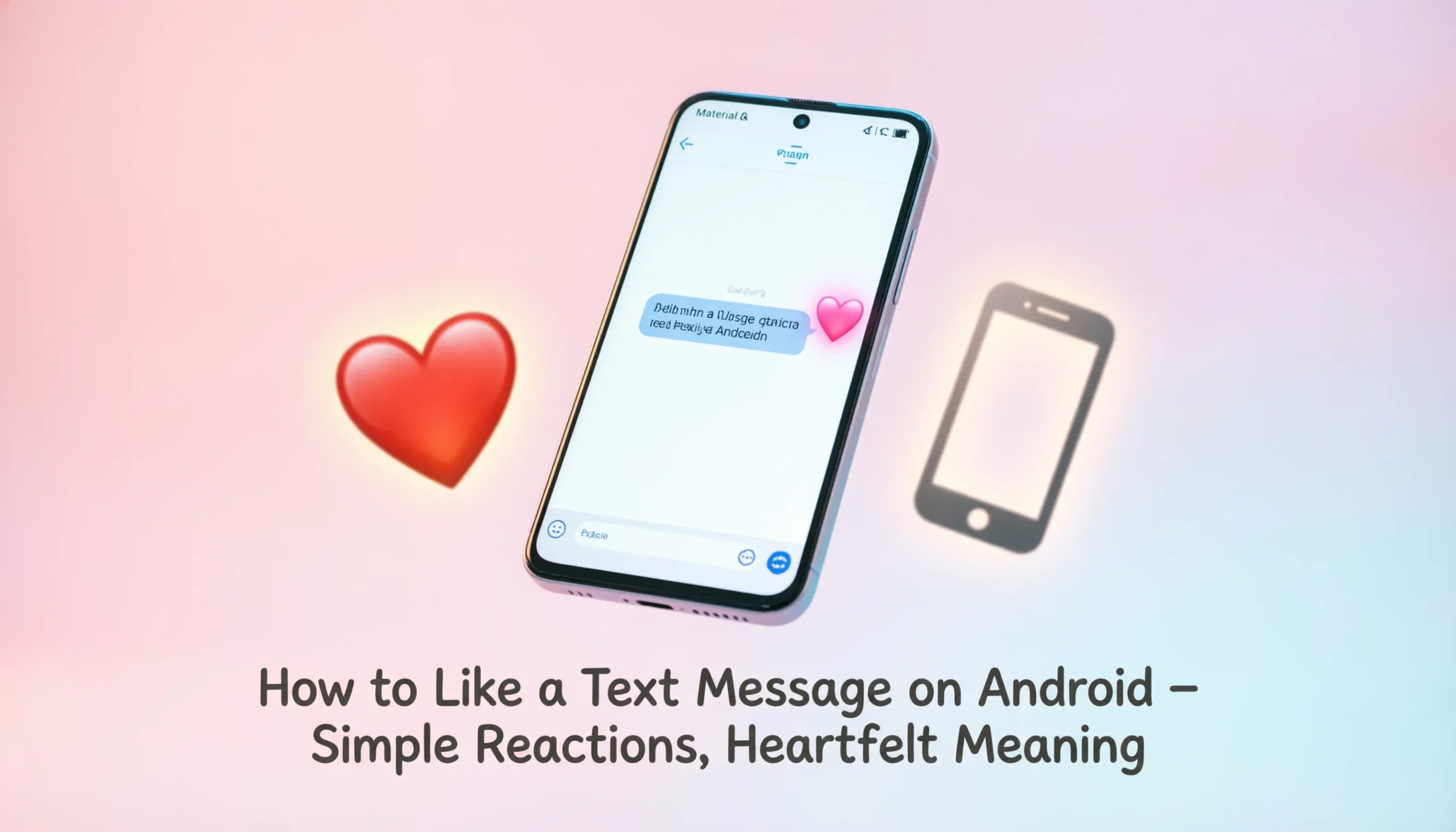 how to like a text message on android