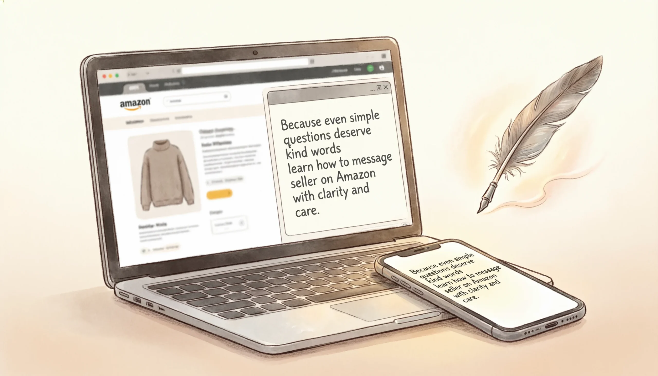 how to message seller on amazon