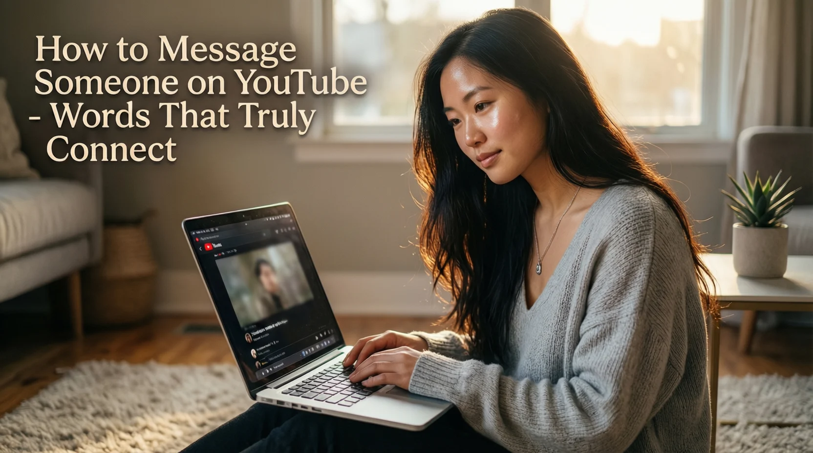 how to message someone on youtube