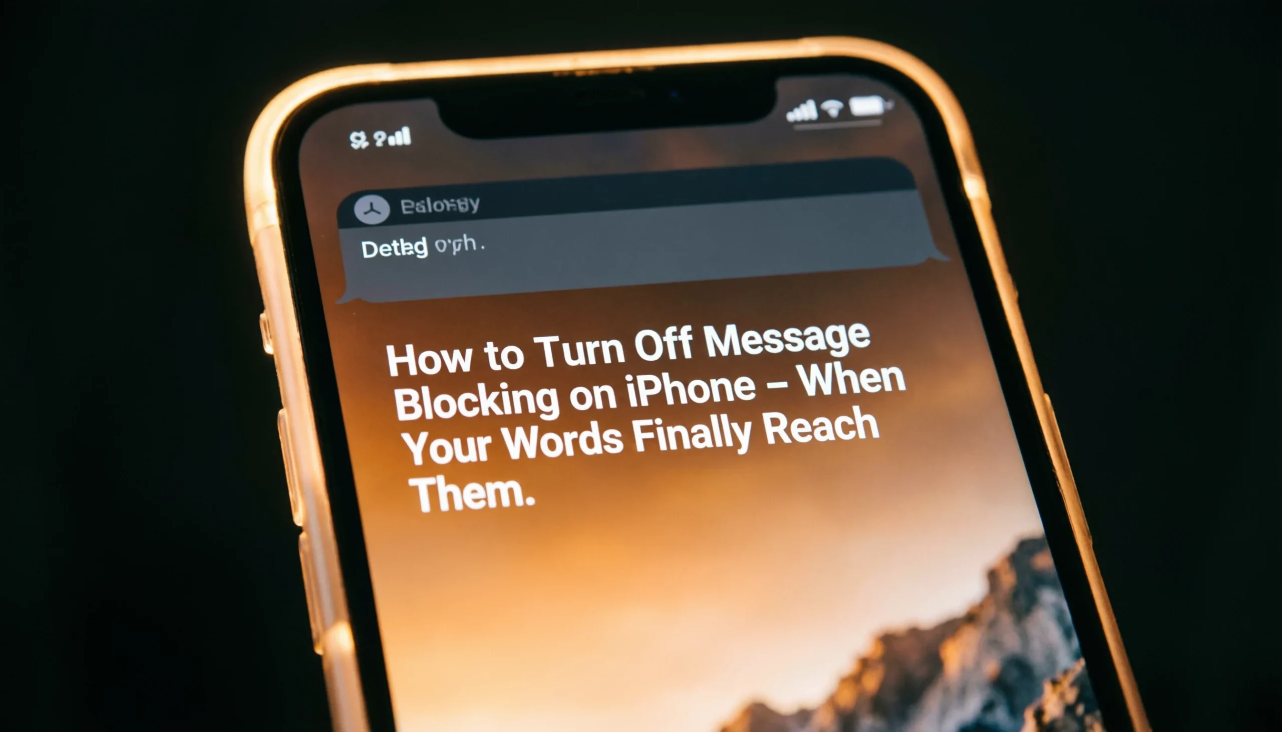 how to turn off message blocking on iphone