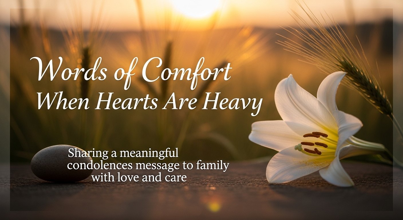 condolences message to family