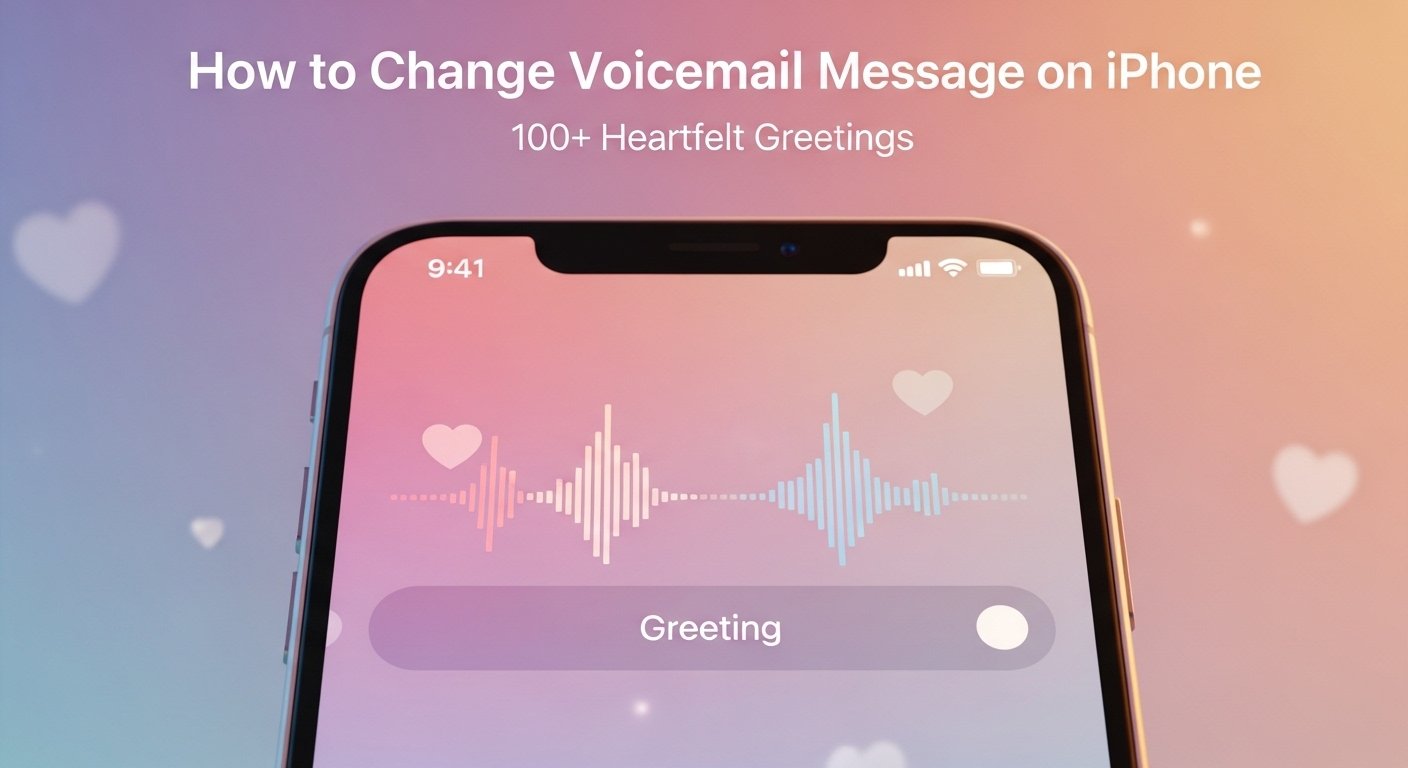 how to change voicemail message on iphone