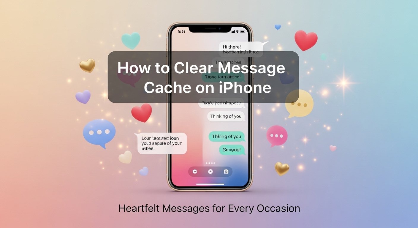 how to clear message cache on iphone