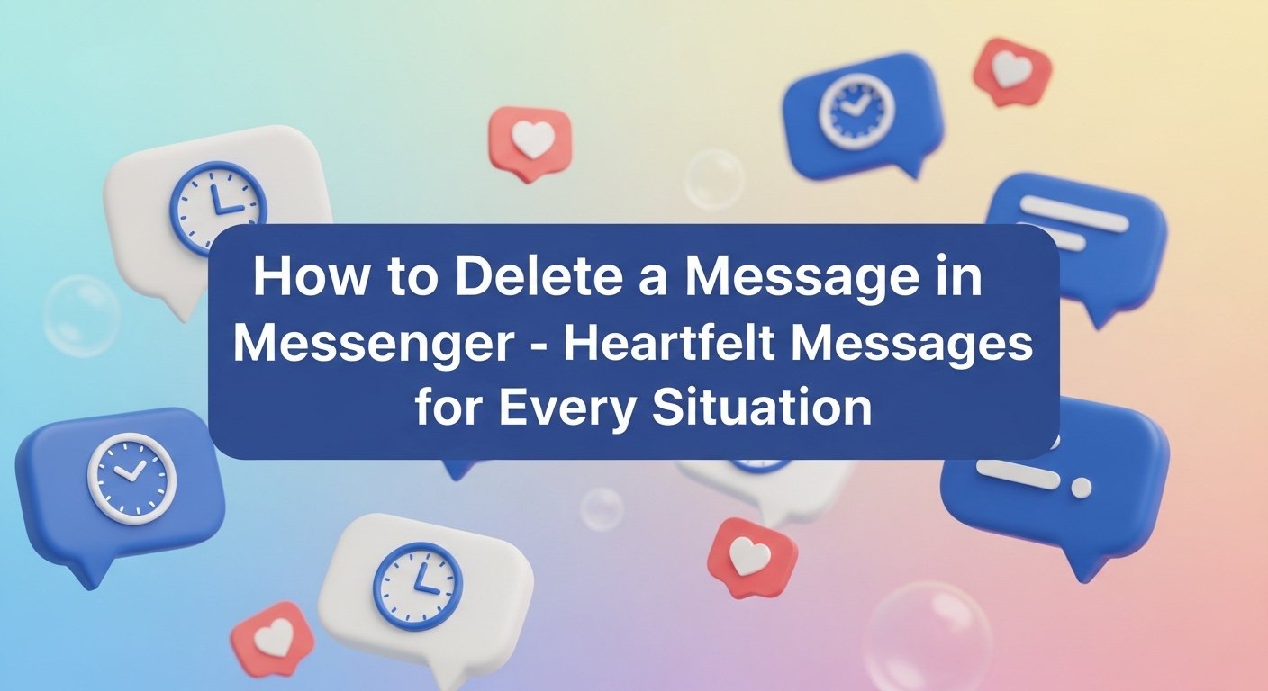 how to delete a message in messenger